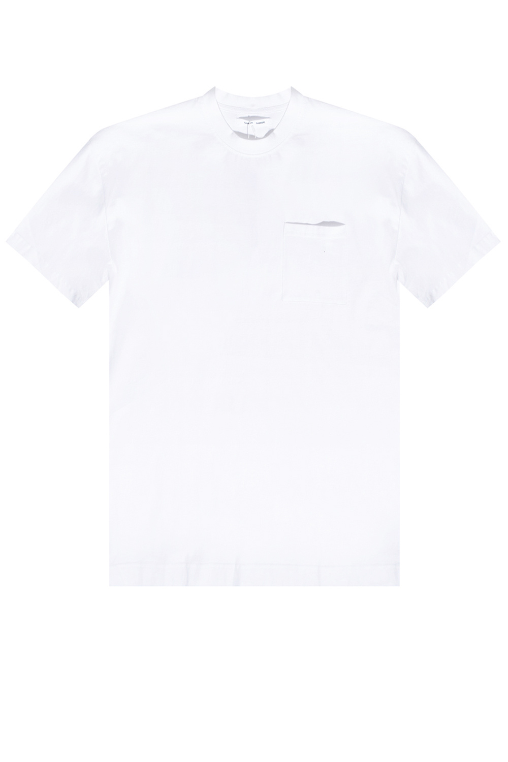 Samsøe Samsøe Pleats Please Issey Miyake T-Shirt mit abstraktem Print Rosa